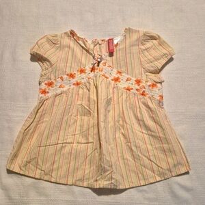 Gymboree girls size 5 Wildflower Fields short sleeve blouse VGUC 2004 line